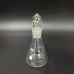 CHANGYUAN Glass Erlenmeyer Flask Conical Bottle, With glass stopper, Capacity 50mL-250mL-2000mL, Borosilicate glass, JSSJSP